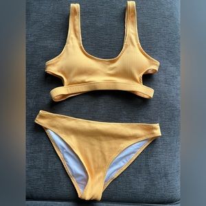 Cupshe yellow bikini set